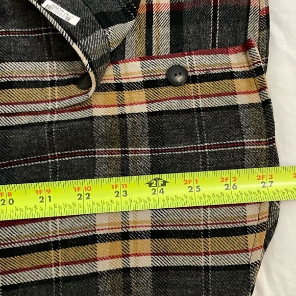 Pendleton Weston Pawpine Black Plaid Wool Button Up Shirt Mens Size Small - Picture 8 of 11